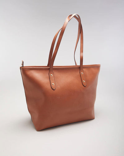 Coach Brown Leather Tote Bag