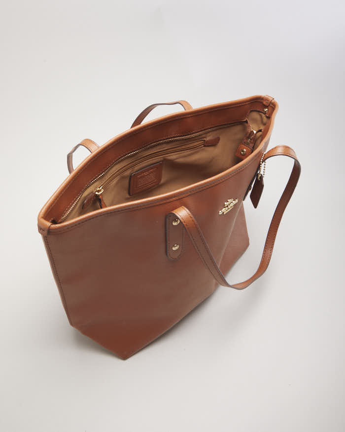 Coach Brown Leather Tote Bag
