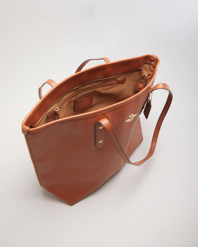 Coach Brown Leather Tote Bag