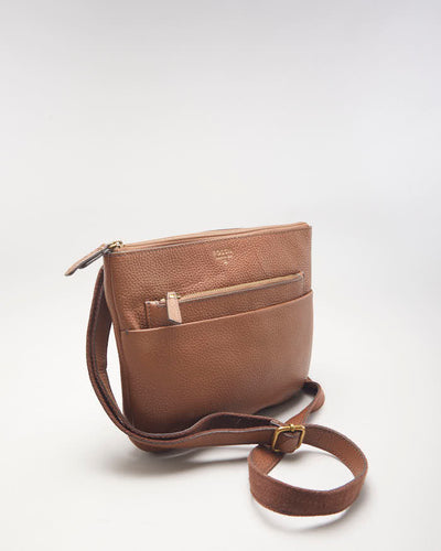 Fossil Brown Leather Crossbody Bag