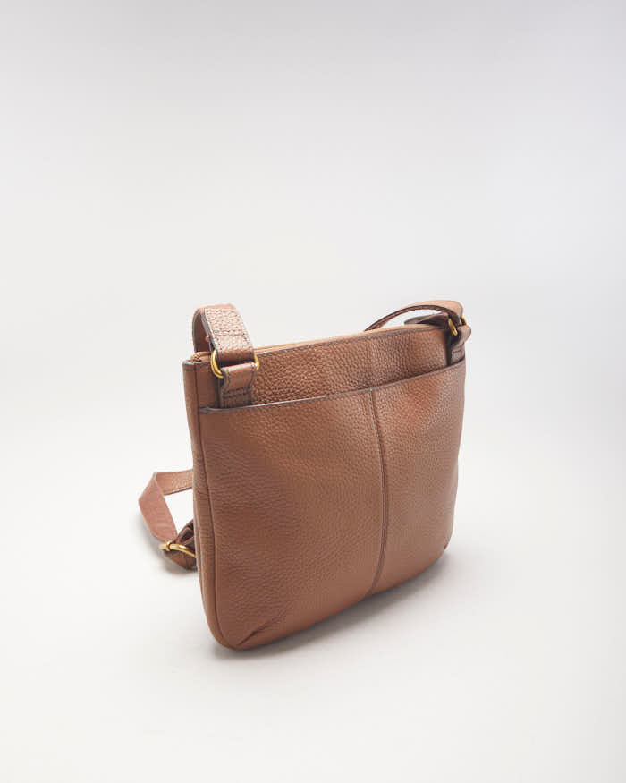 Fossil Brown Leather Crossbody Bag
