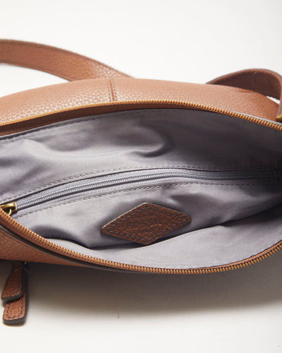 Fossil Brown Leather Crossbody Bag