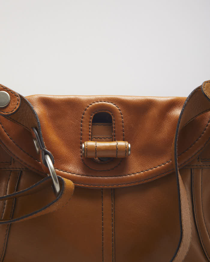 Vintage Fossil Brown Leather Crossbody