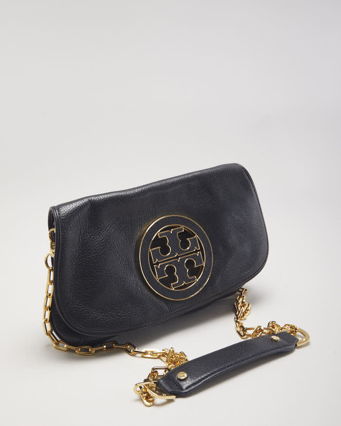 Tory Burch Black Crossbody Chain Clutch Bag