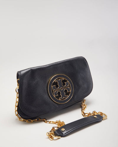 Tory Burch Black Crossbody Chain Clutch Bag