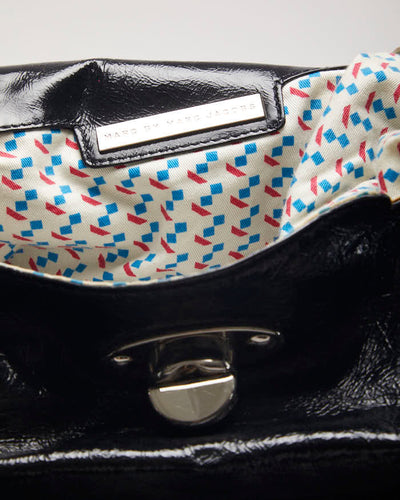 Marc Jacobs Patent Leather Black Bag Handbag