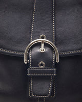 Vintage Coach Black leather Crossbody bag