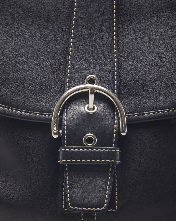 Vintage Coach Black leather Crossbody bag