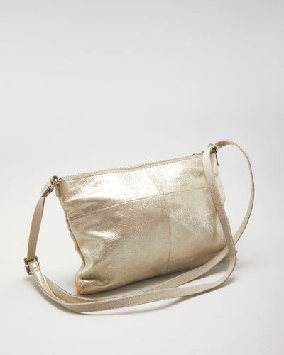 Fossil Gold Crossbody Bag