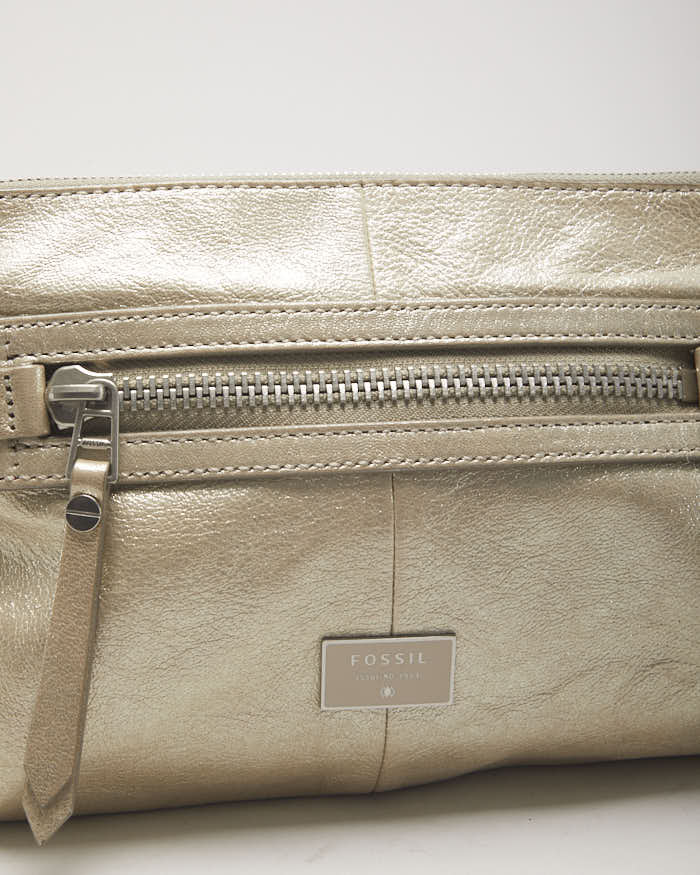 Fossil Gold Crossbody Bag