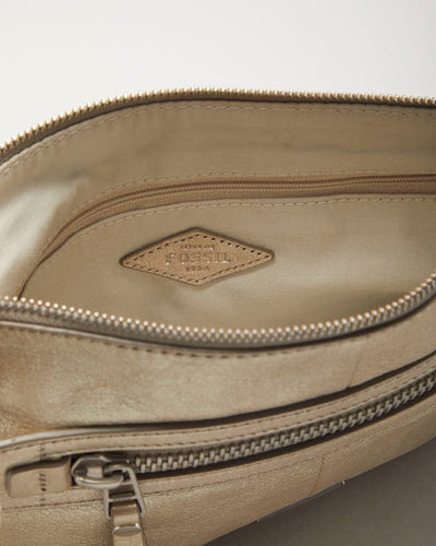 Fossil Gold Crossbody Bag