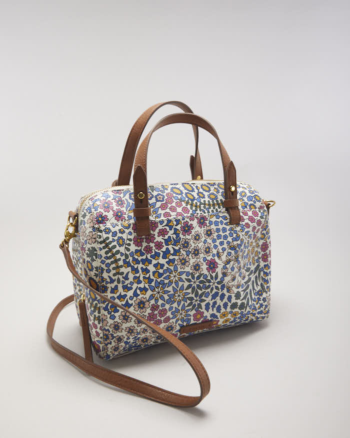 Fossil Floral Leather Crossbody