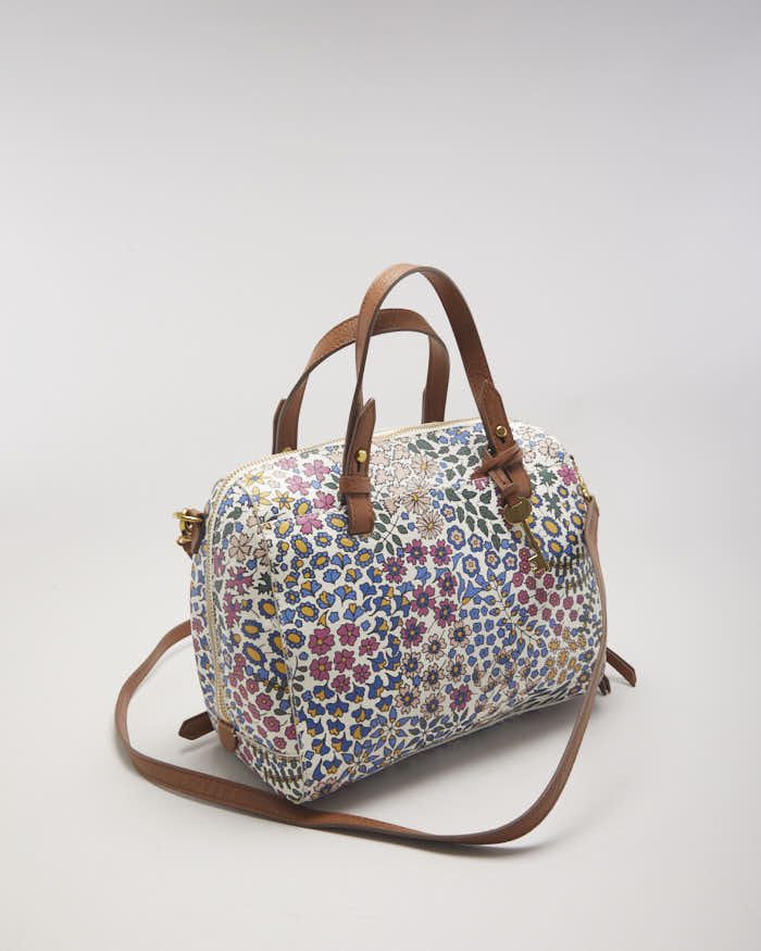 Fossil Floral Leather Crossbody