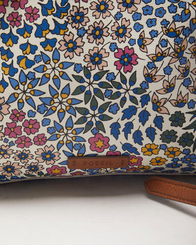 Fossil Floral Leather Crossbody