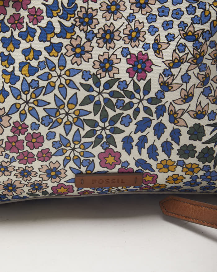 Fossil Floral Leather Crossbody