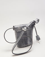 Calvin Klein Snake Print Mini Bucket Bag