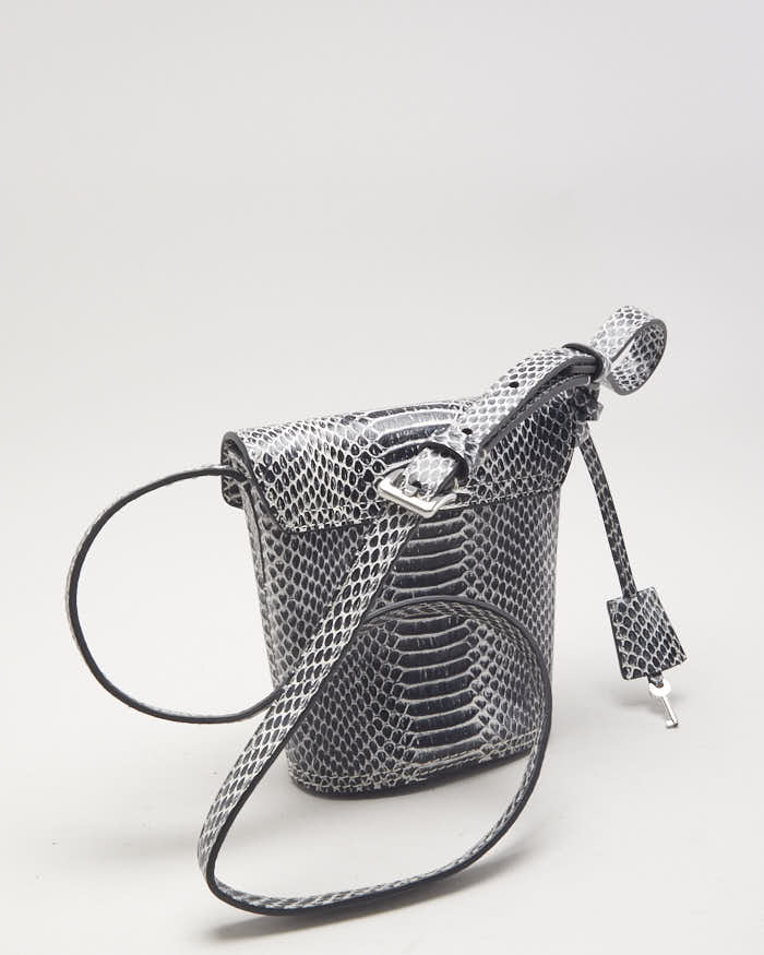 Calvin Klein Snake Print Mini Bucket Bag
