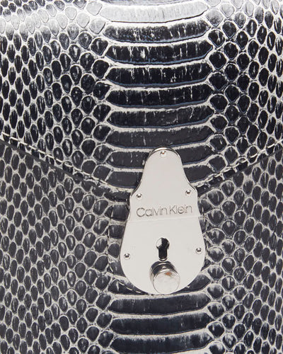 Calvin Klein Snake Print Mini Bucket Bag