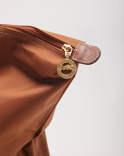 Longchamp Le Pilage Original Brown Tote Bag