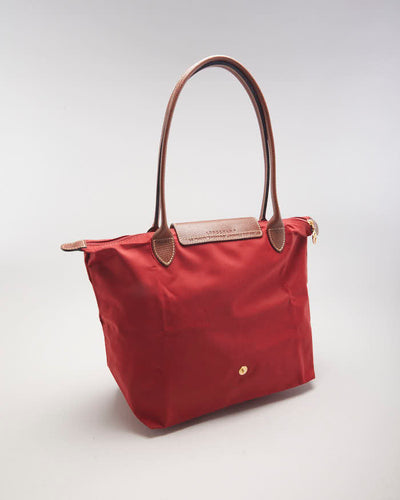 Longchamp Le Pilage Small Red Tote Bag