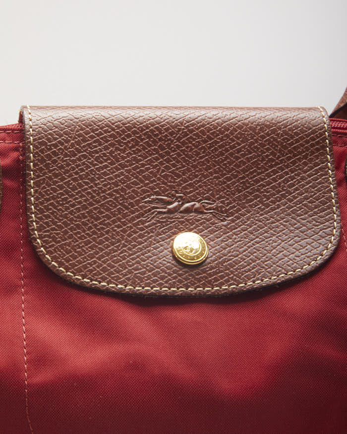 Longchamp Le Pilage Small Red Tote Bag
