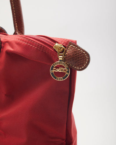 Longchamp Le Pilage Small Red Tote Bag