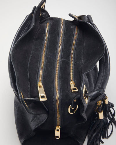 Sandro Leather Tassel Bag