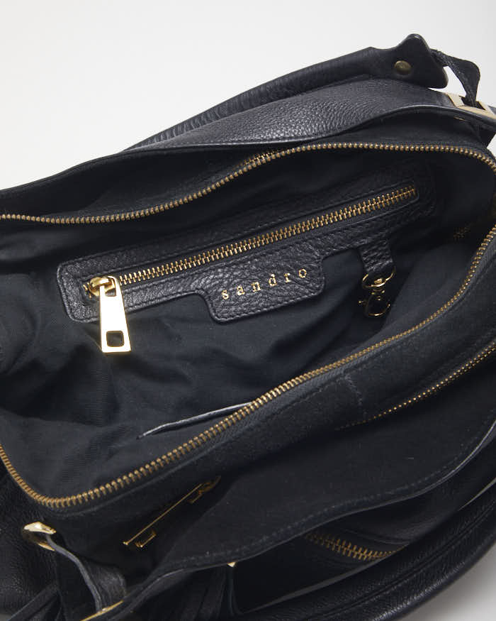 Sandro Leather Tassel Bag