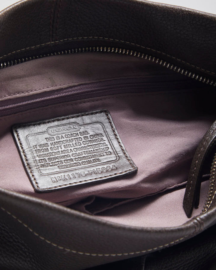 Coach Brown Leather Cross-body Bag
