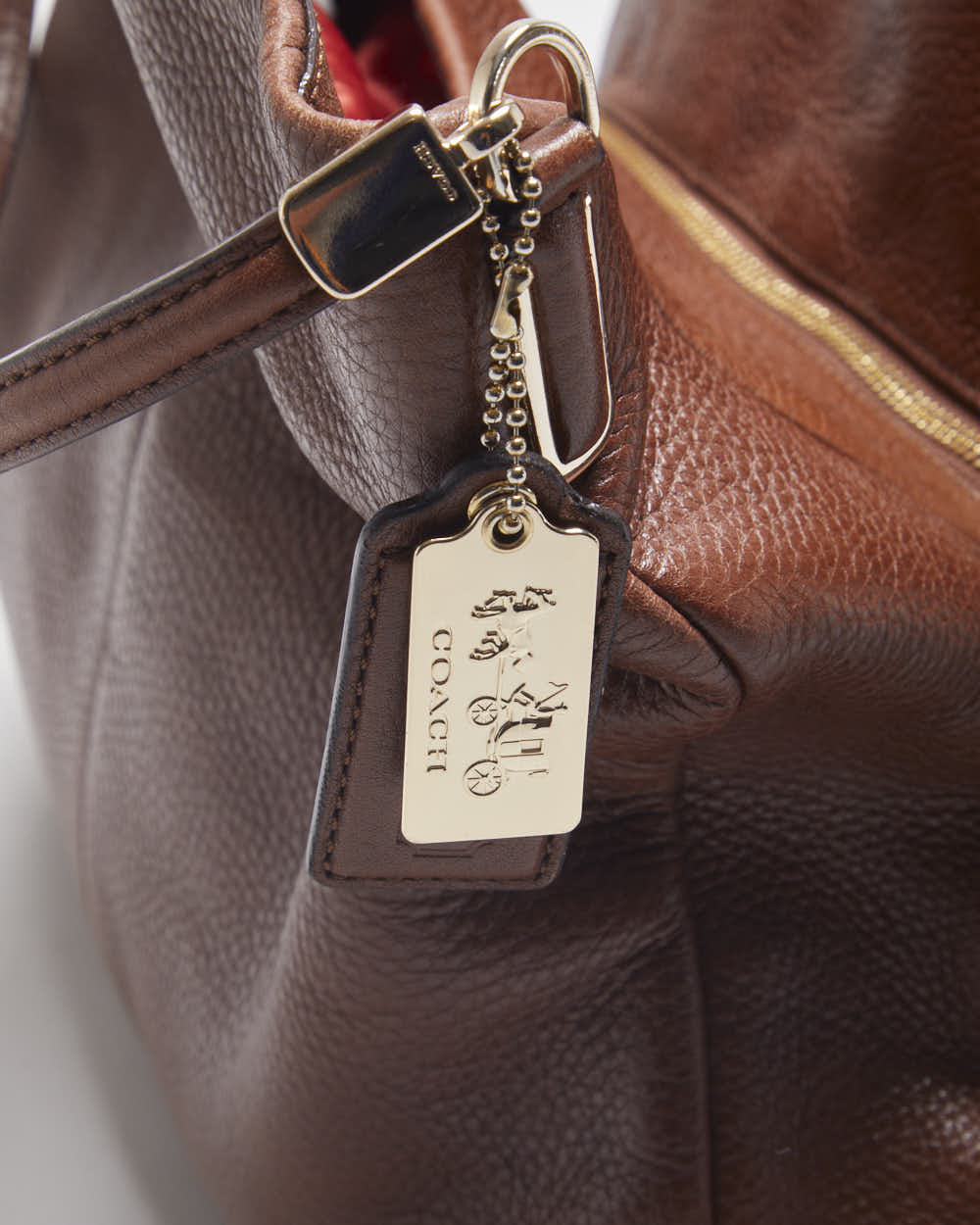 Coach Brown Leather Handbag Bag