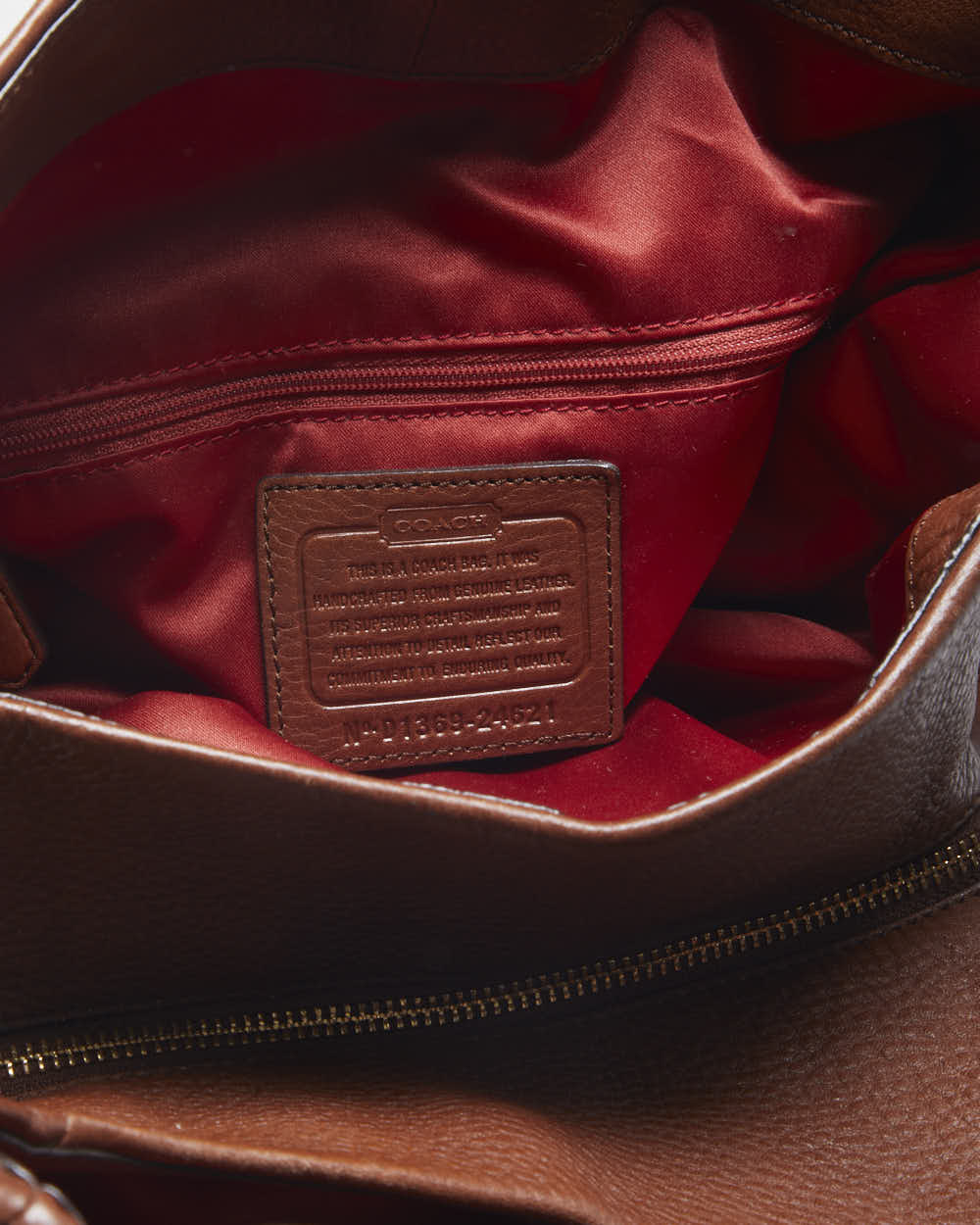 Coach Brown Leather Handbag Bag