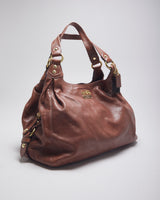 Coach Brown Leather Handbag Bag