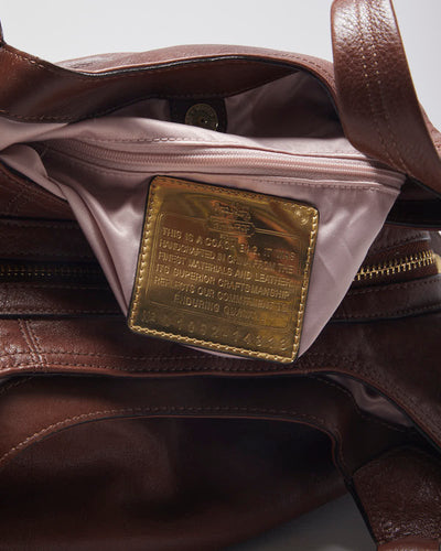Coach Brown Leather Handbag Bag