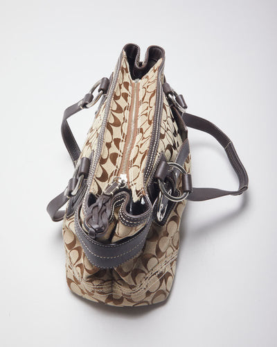Coach Brown Canvas Monogram Handbag