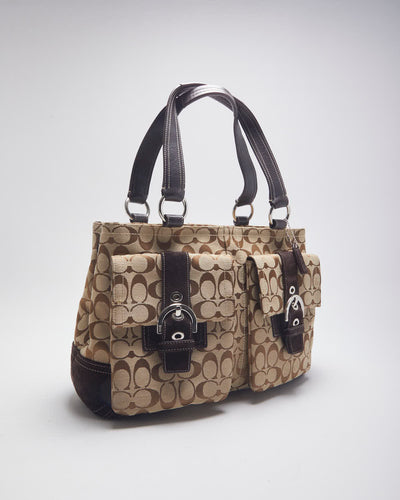 Coach Brown Monogram Handbag