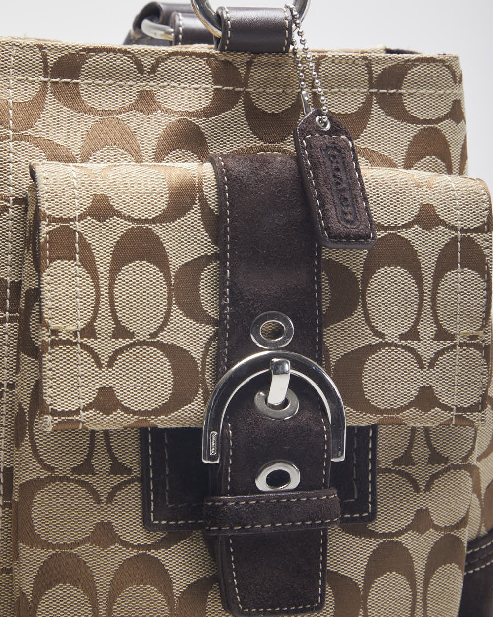 Coach Brown Monogram Handbag
