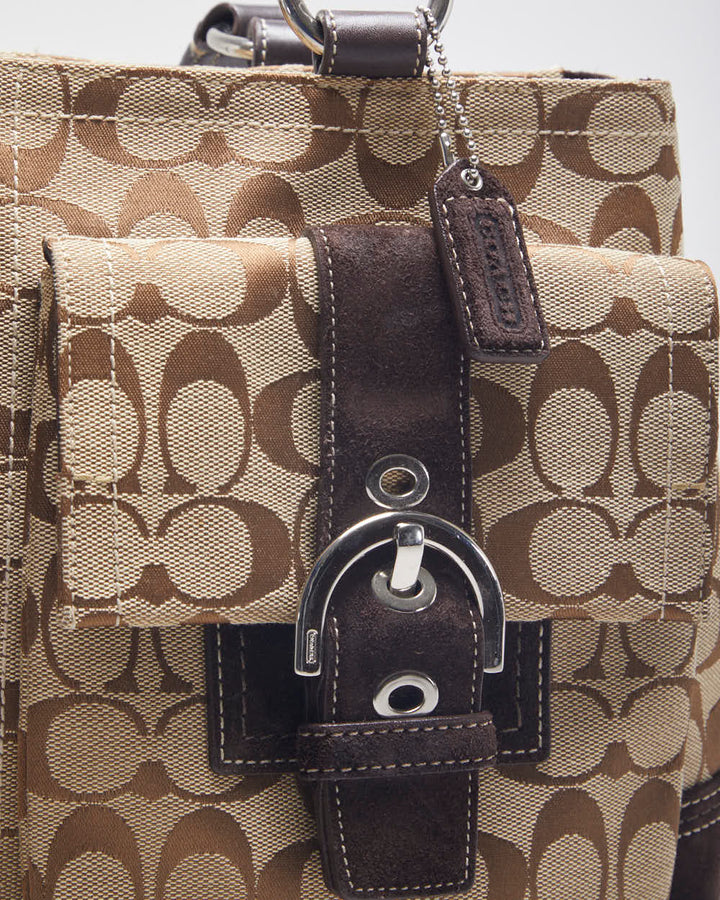 Coach Brown Monogram Handbag