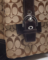 Coach Brown Monogram Handbag