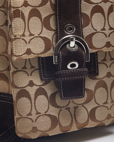 Coach Brown Monogram Handbag