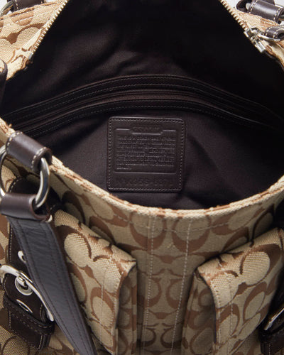 Coach Brown Monogram Handbag