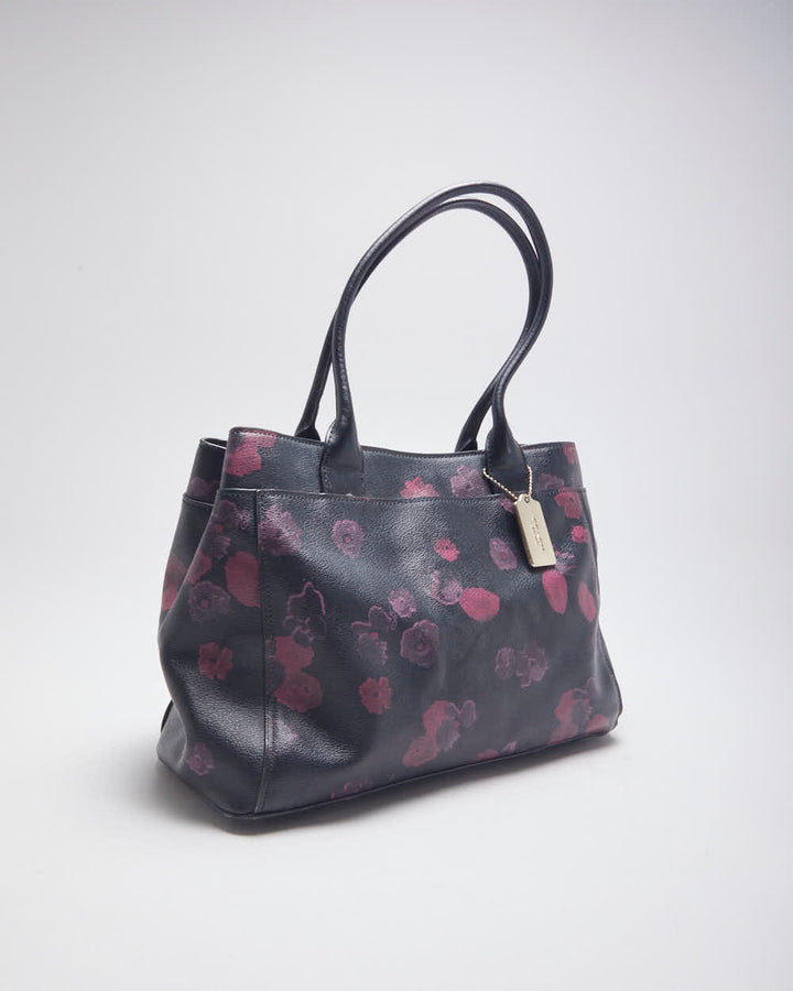 Coach Floral Leather Handbag