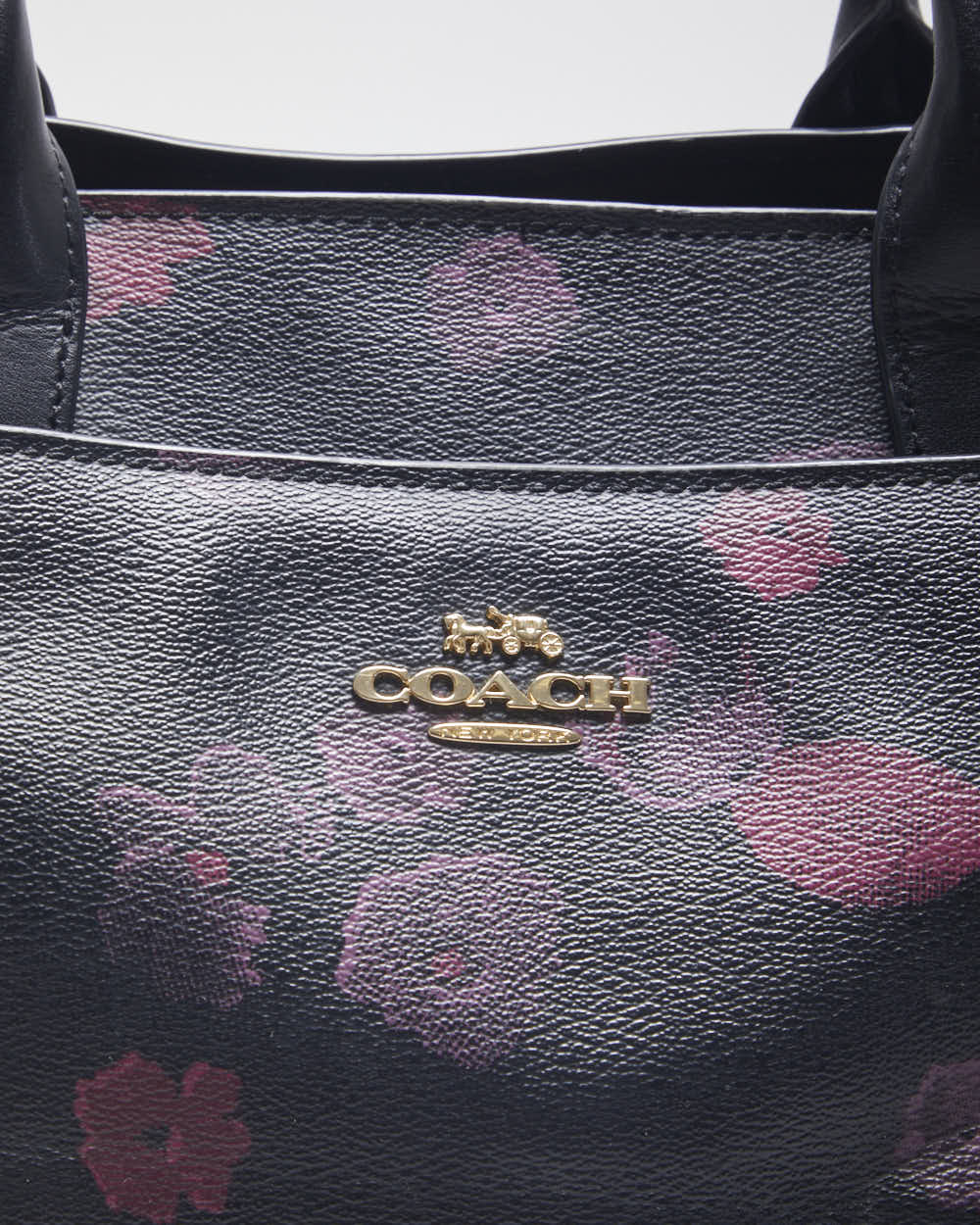 Coach Floral Leather Handbag