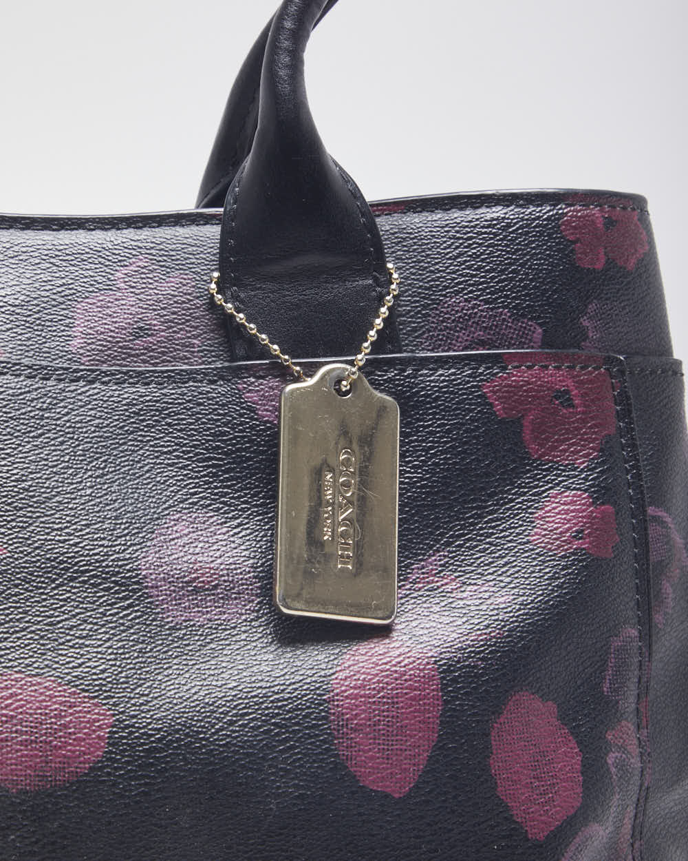 Coach Floral Leather Handbag