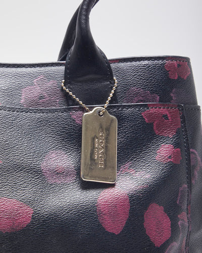 Coach Floral Leather Handbag