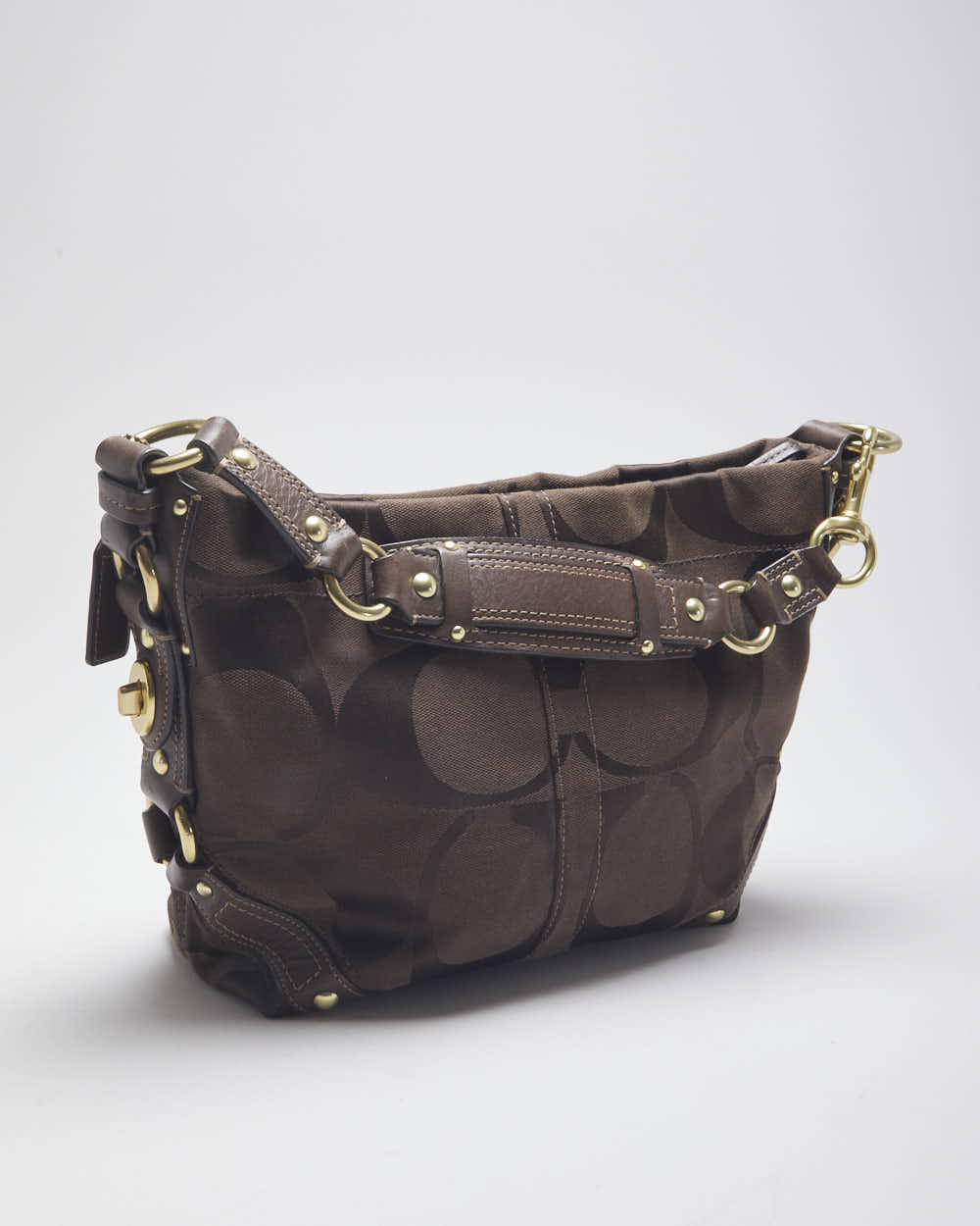 Coach Monogram Brown Handbag