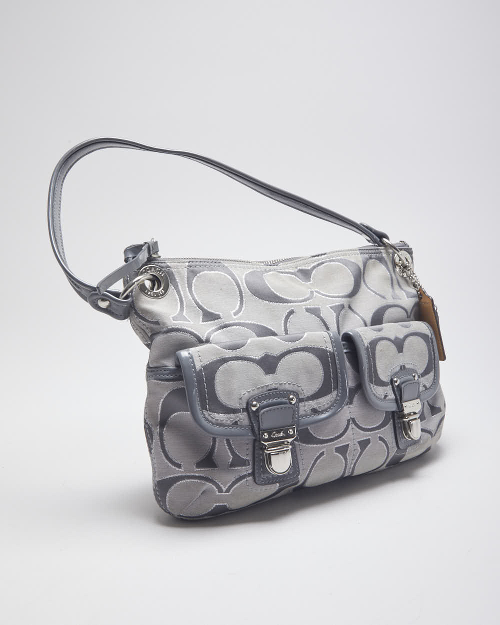 Coach Monogram Grey Handbag
