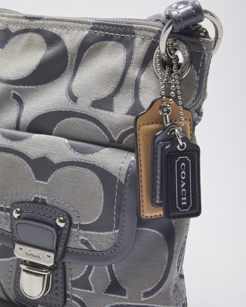 Coach Monogram Grey Handbag