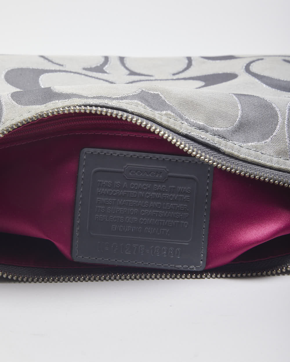 Coach Monogram Grey Handbag