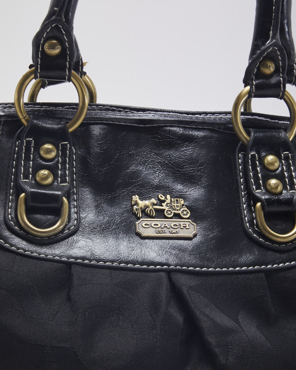 Coach Monogram Black Cross-body Bag