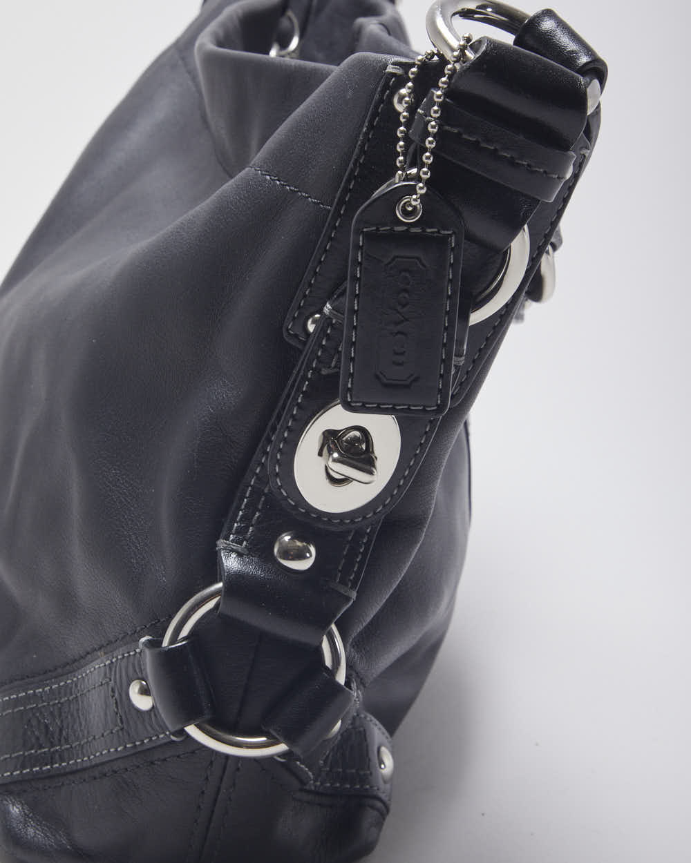 Coach Black Leather Handbag